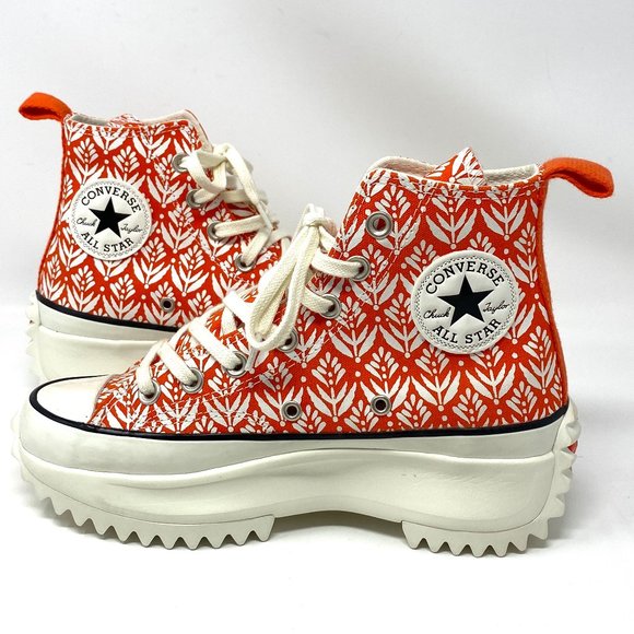 Converse Shoes - Converse Platform Sneaker Women 171922C RUN STAR HIKE HI Bright Poppy Red Canvas